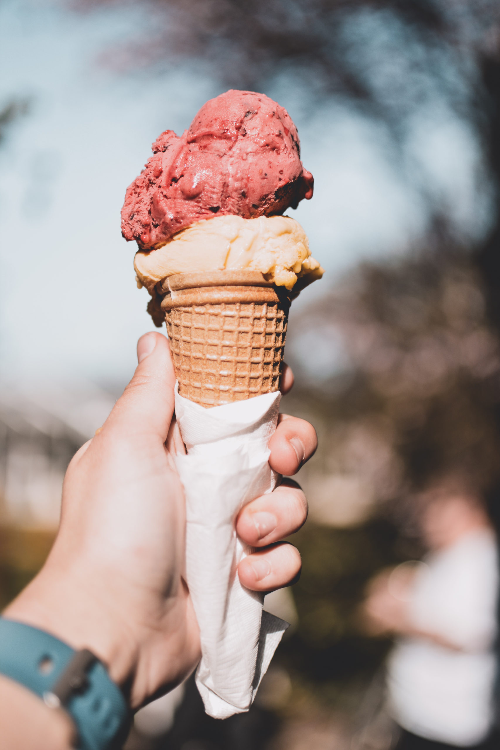 Canva - Hand Holding an Ice Cream